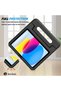 حافظة أطفال لجهاز iPad الجيل الحادي عشر/العاشر، مع حامل قلم، باللون الأسود - 5