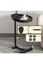 Scandinavian Coffee Table Side Table (Solid Black) - 6