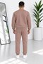 Men's Premium Quality 3-Thread Ribbed Crew Neck Sweat Suit Set - 2