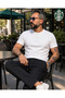 Men's Varenna Old Money Pleated Lace-Up Double-Legged Trousers with Elastic Waist - 2