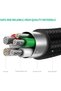 كابل مايكرو USB بطول 0.5 متر، كابل شحن سريع بقوة 18 واط، QC 3.0 مايكرو USB 2.0 لشحن أجهزة أندرويد، مصنوع من النايلون - 6