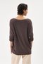 Women's Brown Italian Heart Patterned Sequined Lycra Knitwear Sweater 40 - 46 Size - 4