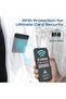 محفظة جلدية ذكية مع خاصية حجب إشارات RFID، ومتوافقة مع تطبيق Apple Find My، وشحن لاسلكي، ومضادة للضياع بتقنية البلوتوث - 3