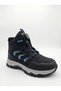Boy's Mechanism Lace-Up Fur Lined Non-Slip Sole Winter Boots - 3