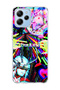 Poco M6 Pro 5g Compatible Neon Heart Sparkle Printed Transparent Phone Case