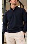 Men's Long Sleeve Polo Collar Single Pocket Buttoned Sweatshirt - 2
