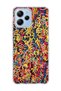 Poco M6 Pro 5g Compatible Colorful Mixed Line Printed Transparent Phone Case