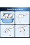 غطاء متوافق مع AirPods Pro الجيل الثالث، تصميم قابل للطي مع قفل، شفاف ومقاوم للاصفرار - 3