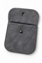 Black Design Suede Fabric Snap Fastener Jewelry Day and Jewelry Pouch 8X8 cm Pack of 25 - 2