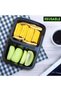 [10 Pack] food storage containers set -lunch box plastic -Meal Prep Containers 2 compartment Storage - 5