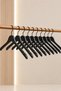 Black Wood Look Plastic Clothes Hanger Garment and Clothing Hanger - 3