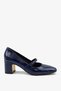 Women's Pointed Toe Thick Heeled Shoes Meaty Laci Croco