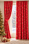 Premium Vintage Gingham Pattern Water Repellent Durable Background Curtain Suitable for Christmas and New Year Decoration
