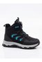 Boy's Mechanism Lace-Up Fur Lined Non-Slip Sole Winter Boots - 2