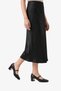 Women's Pointed Toe Thick Heeled Shoes Meaty Black - 6