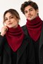 Burgundy High Neck Triangle Neck Scarf Look Women Men Unisex Winter Neck Scarf 1 Piece