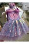 Girl's Mermaid Themed Birthday Party Designer Dress - 7