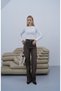 Ribbed Crew Neck Soft Sweater White - 5