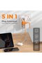 محول كهربائي مزدوج بمنفذين مع 3 منافذ USB (منفذ USB-C واحد) - 6