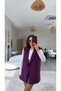 Plum Fabric Lined Vest - 3