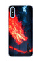 حافظة هاتف شفافة متوافقة مع Redmi 9A مطبوعة بطبعة Fire Dragon Forest