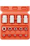 14pcs Female E-TORX Star Socket Set, E4-E24 Torque Socket Set, 1/4", "3/8", "1/2" Dr. - 7