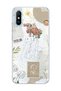 Redmi 9A Compatible Flower Headed Woman Collage Printed Transparent Phone Case