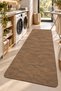 Aura Modern Patterned Brown Bath Mat – Non-Slip Base, Water Absorbent, Quick Drying (40X120) - 4
