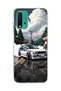 Redmi 9t Compatible Classic Car Japanese Street Printed Transparent Phone Case
