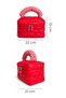Pötikare Parachute Makeup Bag with Handle Red - 9
