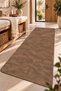 Aura Modern Patterned Brown Bath Mat – Non-Slip Base, Water Absorbent, Quick Drying (40X120) - 3
