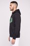 Men Sportswear Fit Long Sleeve Outdoor Hoodie, Black - 3