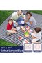 Picnic Beach Blankets Machine Washable, 80''x80'' Extra Large Waterproof Sandproof Foldable Compact - 2