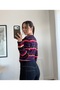 Colorful Blocky Striped Cardigan - 3