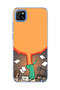 Redmi 9C Compatible Green Dinosaur Funny Printed Transparent Phone Case