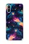 Redmi 9A Compatible Colorful Galaxy Printed Transparent Phone Case