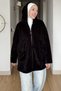 Oversize Plain Plush Cardigan