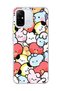 Redmi 12C Compatible Cute Colorful Characters Printed Transparent Phone Case