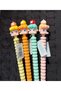 Cute Character Headed Spiral Gel Pen Set (0.7 mm) – Fun Stationery Pen with Ergonomic & Soft Body (1 Piece) - 2
