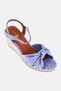 Women Celine Adjustable Buckle Closure Sandals, Blue