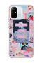 Redmi 12C Compatible Women's Power Pink Collage Printed Transparent Phone Case