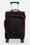 20 Inch Soft Slide Brand Logo Luggage, Black