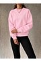 Women's 3 Thread Crew Neck Raglan Sleeve Oversize Sweatshirt 0320 - 2