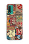 Redmi 9t Compatible Old Poster Collage Printed Transparent Phone Case
