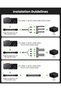 كابل تمديد GPU بزاوية 90 درجة من نوع PCIE 5.1، بطول 30 سم، 12 فولت - 2x6 (أسود، النوع A) - 3