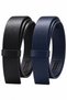 2-Pack Buffalo Leather Automatic Belt Strip 3.5 cm – Standard Buckle Compatible, Buckle Not Included