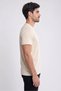 Men Crew Neck Short Sleeve Solid T-Shirt, Beige - 3