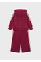 Girl's Burgundy Bowknot Tracksuit Set - 4