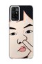 Redmi 10 2022 Compatible Funny Face Nose Printed Transparent Phone Case