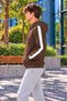 Men's Striped Detail Hooded Sweatshirt with Kangaroo Pocket